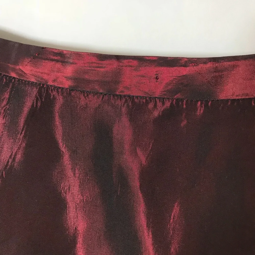 Ann Taylor semi formal Burgundy maxi skirt - Picture 3 of 7